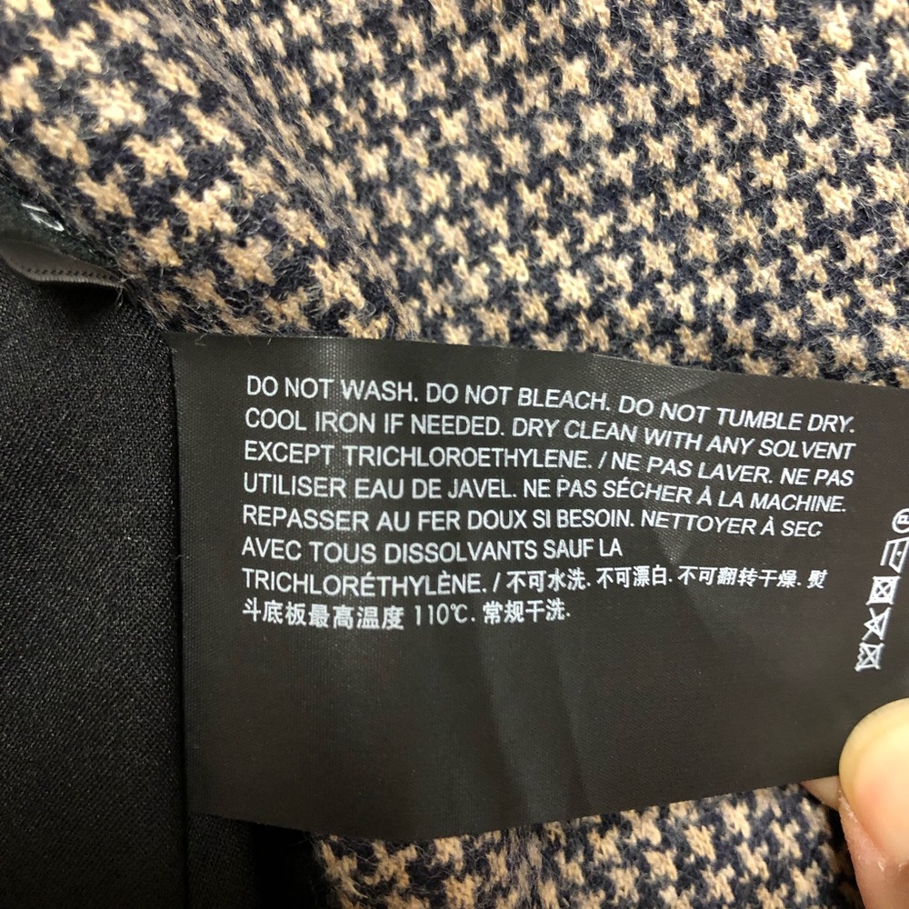 Theory Db Angled Abbot Knit Tan Multi Jacket Sz 12 - image 7